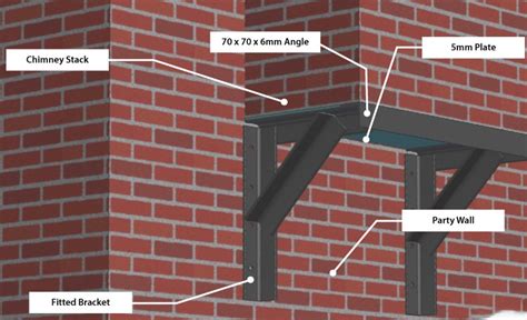 metal chimney roof support bracket|gallows brackets for chimney support.